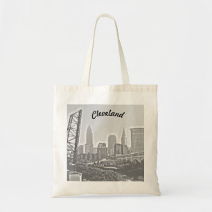 Canvas tas voor Cleveland B&W-weergave