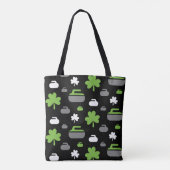 Canvas tas voor het krullen van raketten en shamro (Achterkant)