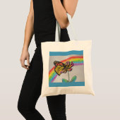 Canvas tas voor het schilderen van regenboogmonoar (Voorkant (product))