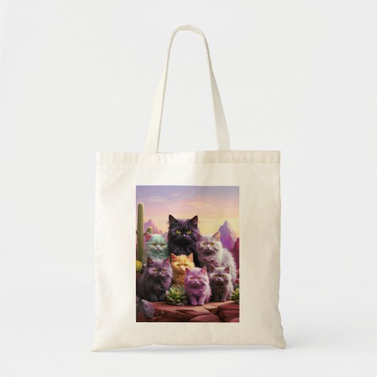 Canvas tas voor kattenliefhebbers (Voorkant)