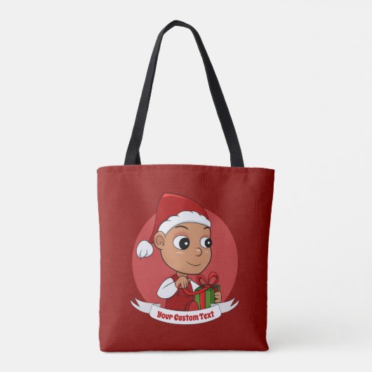 Canvas tas voor kerstbaby (Achterkant)