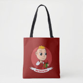 Canvas tas voor kerstbaby (Voorkant)