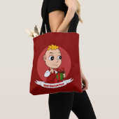 Canvas tas voor kerstbaby (Dichtbij)