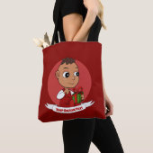 Canvas tas voor kerstbaby (Dichtbij)