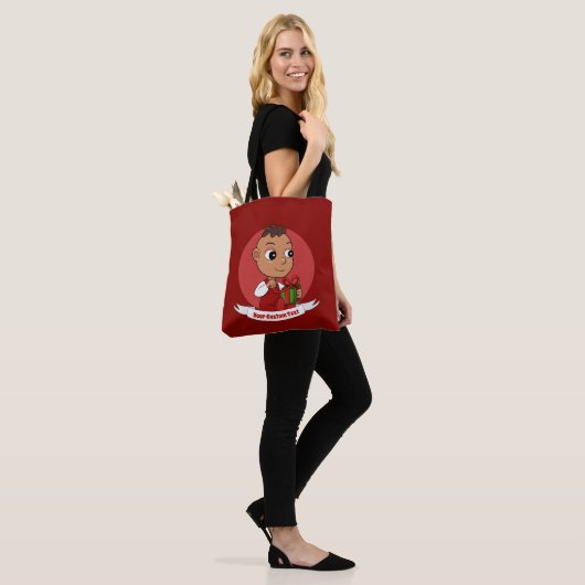Canvas tas voor kerstbaby (Op model)