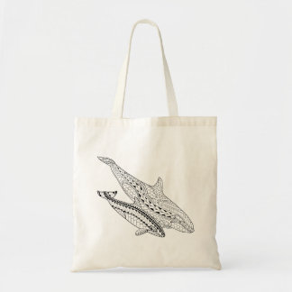 Canvas tas voor orca- en Baby-kleuring