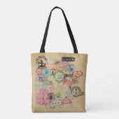 Canvas tas voor paspoortzegels - All-Over-Print (Achterkant)