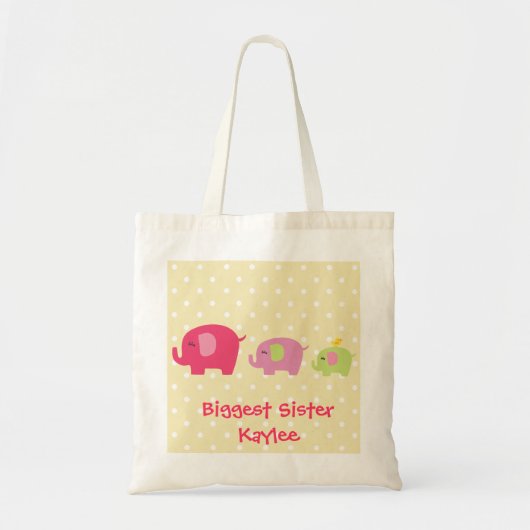 Canvas tas voor persoonlijk grootste zuster Elepha (Voorkant)