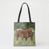 Canvas tas voor twee paardenpest (Voorkant)
