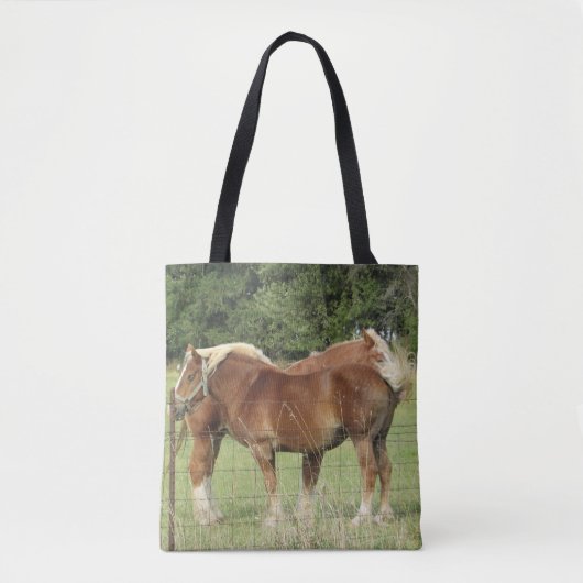 Canvas tas voor twee paardenpest (Voorkant)