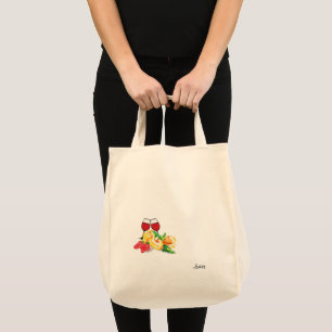 Canvas tas: Vruchten & Wijn Tote Bag