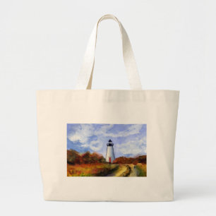 Canvas tas vuurtoren van Cape Poge