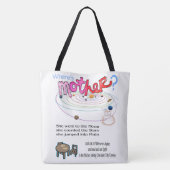 Canvas tas Waar is moeder? (Achterkant)