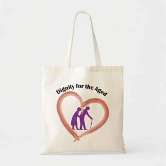 Canvas tas, Waardigheid voor de Ouderen Tote Bag