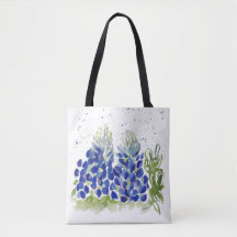 Canvas tas Waterverf blauwvintonijn