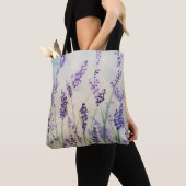 Canvas tas Waterverf lavender (Dichtbij)