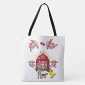 Canvas tas White Country Boerderij (Voorkant)