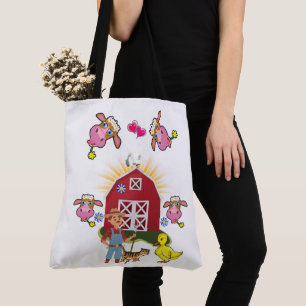 Canvas tas White Country Boerderij