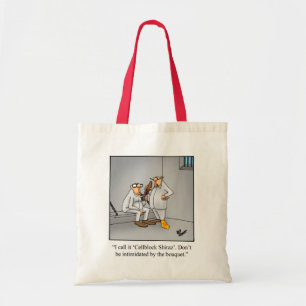 Canvas tas wijn Humor