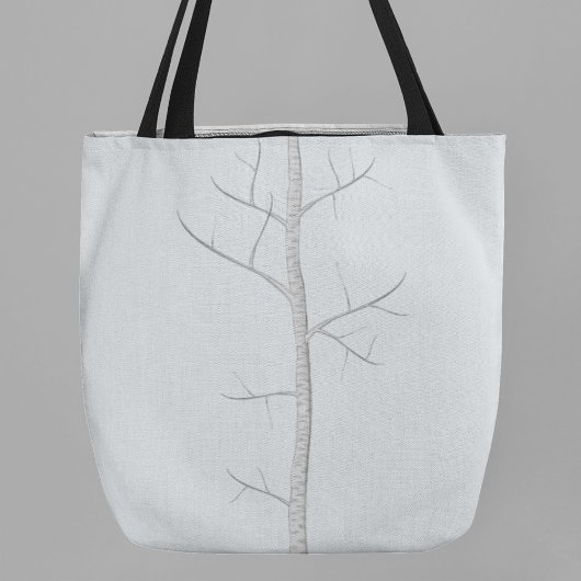 Canvas tas wintervogelboom