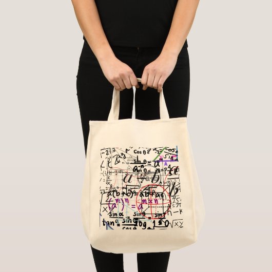 Canvas tas wiskunden patterned design (Voorkant (product))