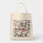 Canvas tas wiskunden patterned design (Voorkant)