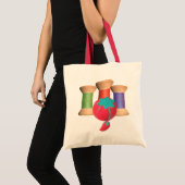 Canvas tas Wooden Spool (Voorkant (product))