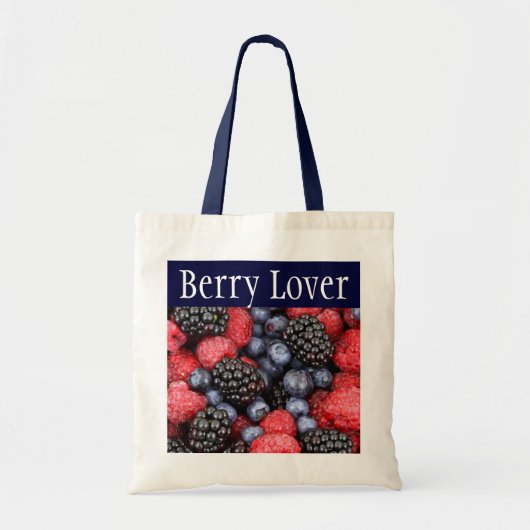 Canvas tas zomerbessen (Voorkant)