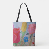 Canvas tas zomerbloem (Achterkant)