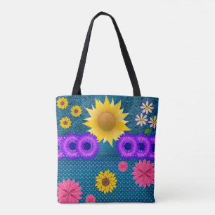 canvas tas zonnebloemen