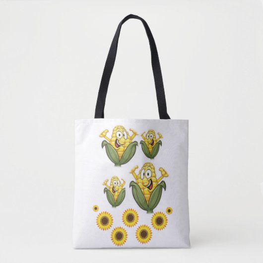 canvas tas zonnebloemen (Voorkant)