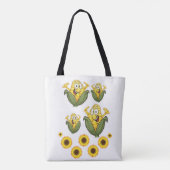 canvas tas zonnebloemen (Achterkant)