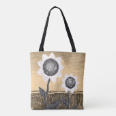 canvas tas zonnebloemen (Achterkant)