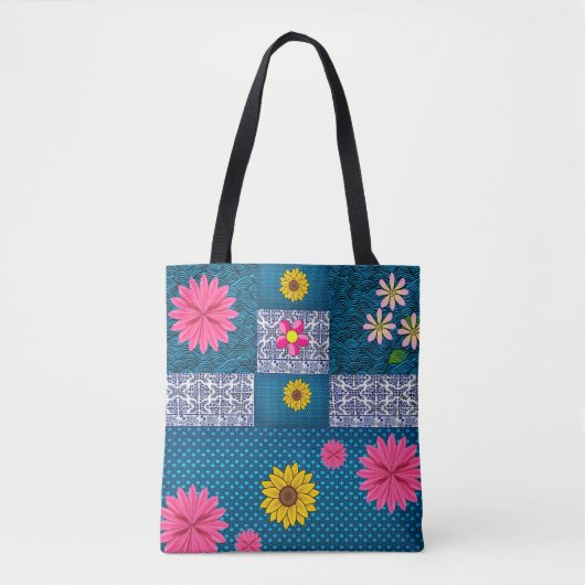canvas tas zonnebloemen (Voorkant)