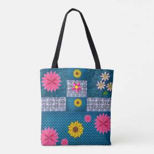 canvas tas zonnebloemen