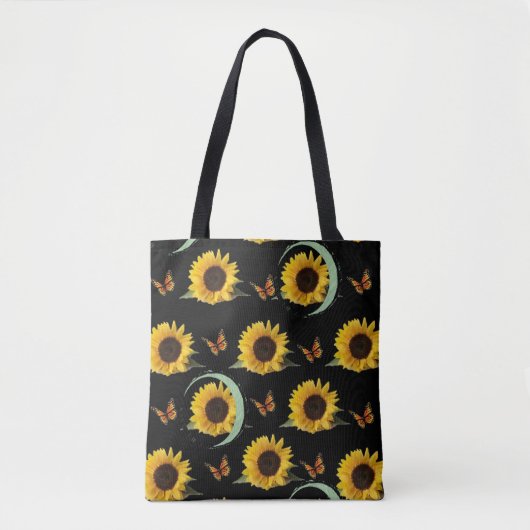 canvas tas zonnebloemen (Voorkant)