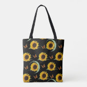 canvas tas zonnebloemen (Achterkant)