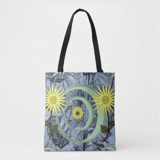 canvas tas zonnebloemen (Voorkant)