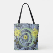 canvas tas zonnebloemen (Achterkant)