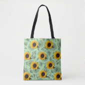 canvas tas zonnebloemen (Voorkant)