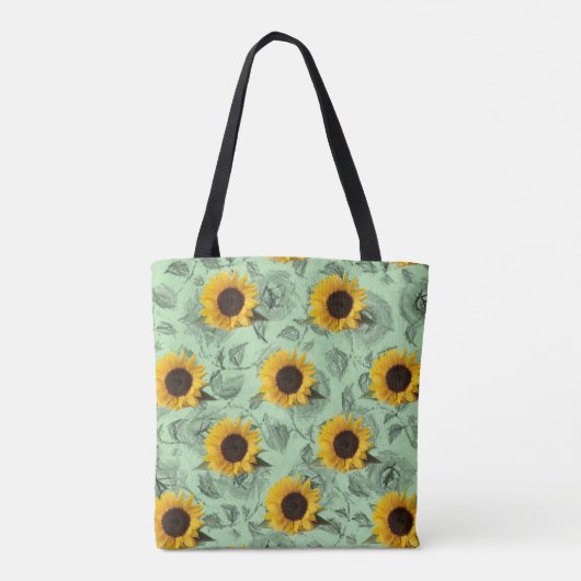 canvas tas zonnebloemen (Achterkant)