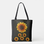 canvas tas zonnebloemen (Achterkant)