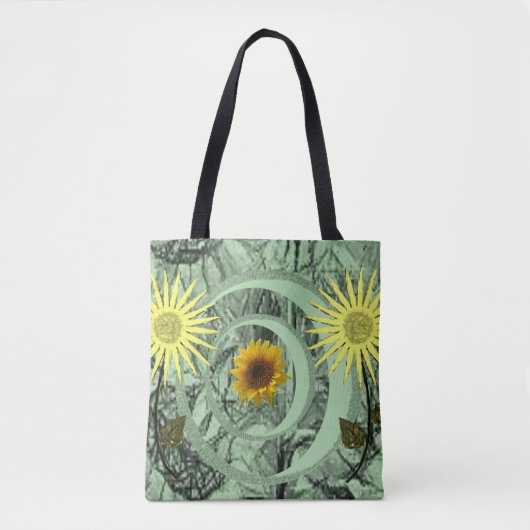 canvas tas zonnebloemen (Voorkant)