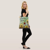 canvas tas Zonnebloemen (Op model)