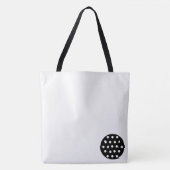 Canvas tas Zwart & Wit Stippen (Voorkant)