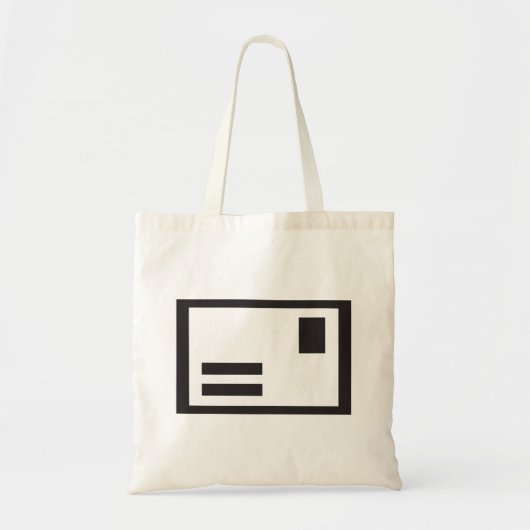 Canvas tas zwarte envelop (Voorkant)