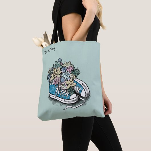 Canvas tassen met een schattig design. (Dichtbij)