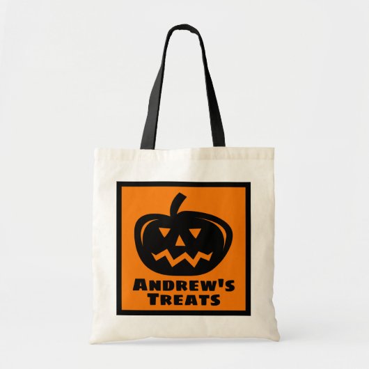 Canvas tassen van de Halloween trick or treat van  (Voorkant)
