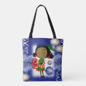 Canvas tassen voor kerstvrouwen, Elf (Achterkant)