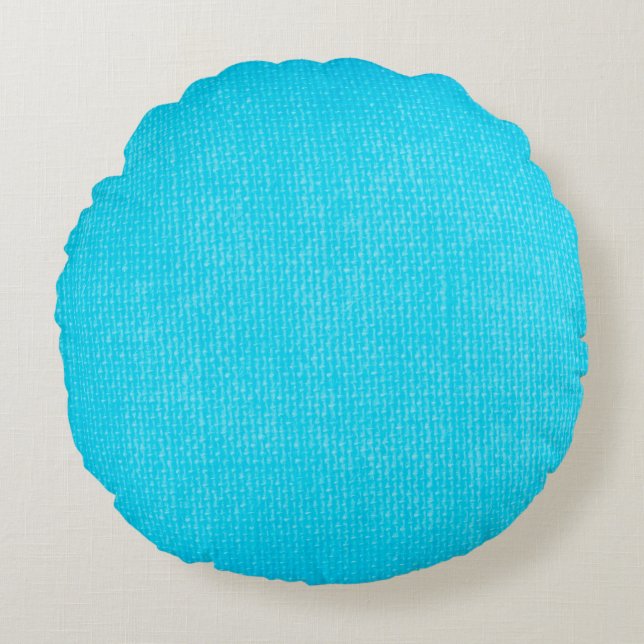 Canvas textuurpatroon rond kussen (Voorkant)